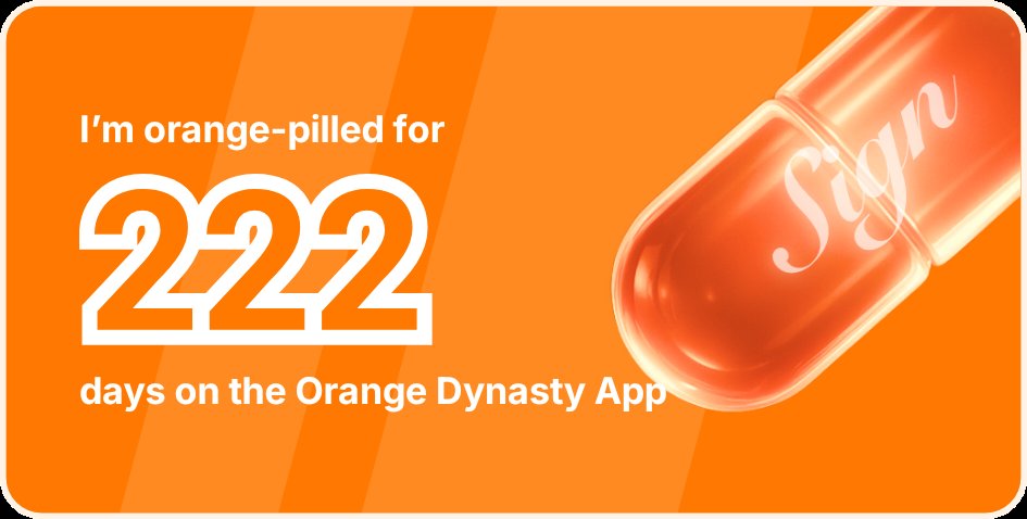 Signwander's tweet photo. I've been Orange-Pilled and Seeing Signs for 222 days 👀🧡🐉.Join the app and be a better version of yourself!
https://t.co/mg1ra0l08N https://t.co/yaXDffaHyz