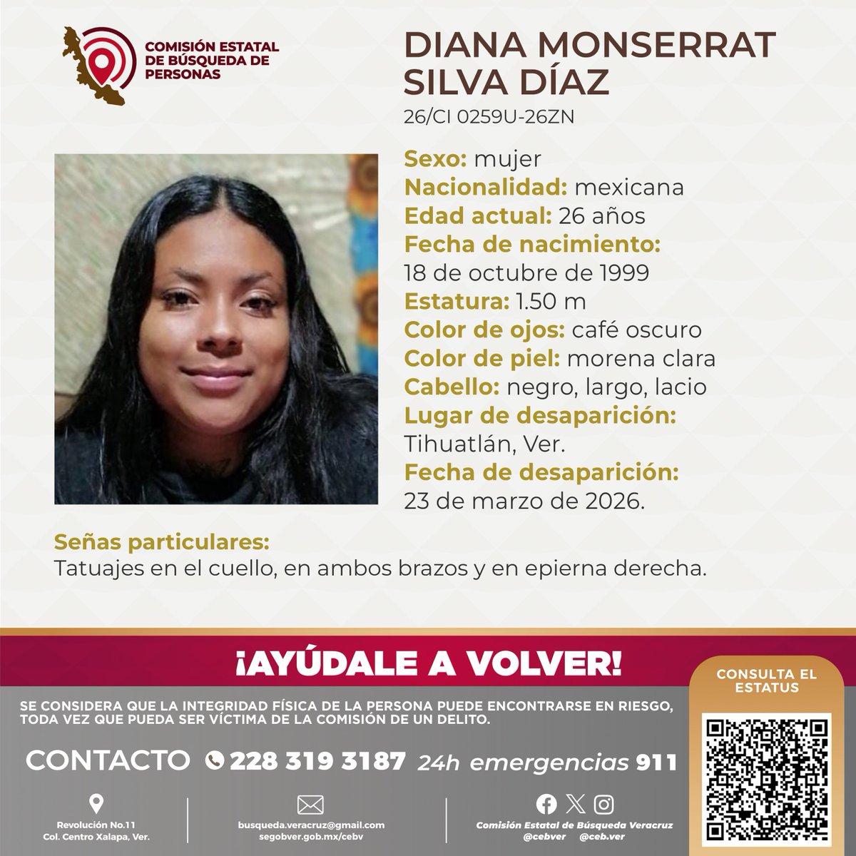 Comisión Estatal de Búsqueda Veracruz tweet media