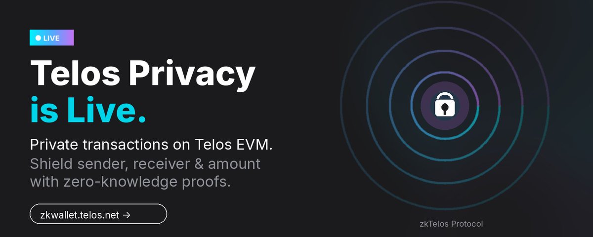 A New Dawn for Telos: Privacy Is Live