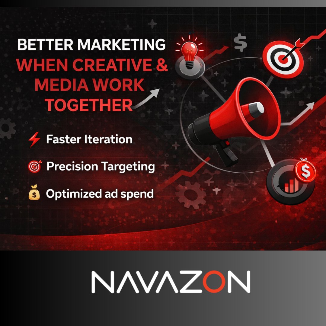 NavazonDigital's tweet photo. Unlock peak marketing with Navazon Digital’s integrated creative and media teams. Real-time data powers rapid creative evolution, precision targeting, and smarter ad spend for campaigns that drive results and scale revenue. Ready to upgrade your workflow? 📩#PerformanceMarketing https://t.co/lcl91FoJ4L