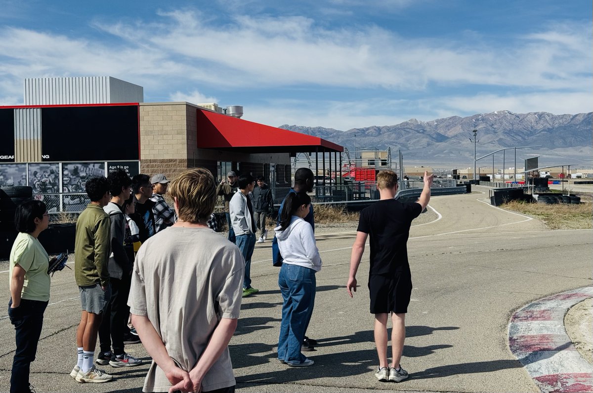 UofUCvEEN's tweet photo. .@UUtah students recently hosted a road safety outreach event at Utah Motorsports Campus, working with high school students in a go-karting program to talk about defensive driving and distracted driving. Hosted by the U's
@ITEhq chapter and their dedication to #futureengineers! https://t.co/QClJ3v0TiC