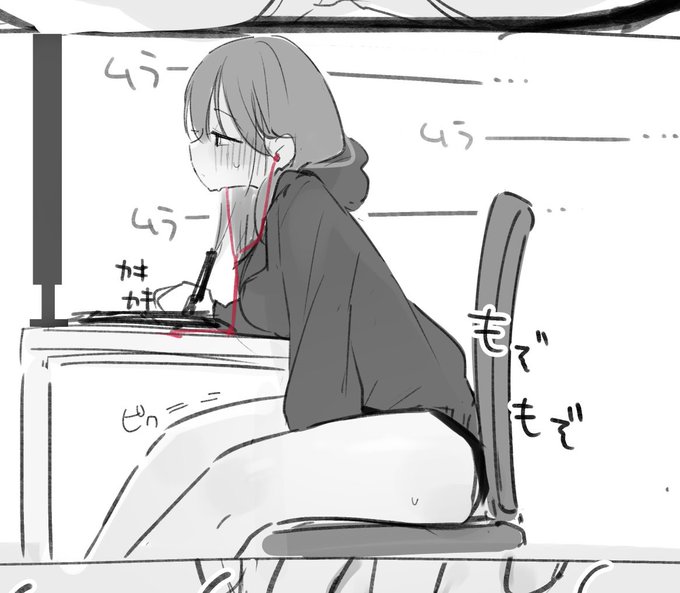 お絵描きがんばる子 