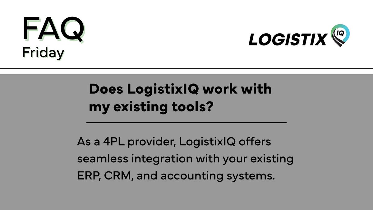 LogistixIQ's tweet image. Software silos are a major hurdle to scaling. LogistixIQ plugs directly into your ERP, CRM, and accounting systems to quiet the chaos of manual data entry. Let’s connect to get your systems talking.

shorturl.at/EXkfH 

#LogistixIQ #SystemIntegration #4PL