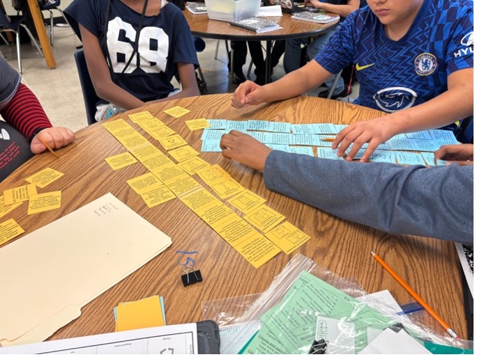 Liberty JH is making history come alive! Small groups sort eras chronologically (icons, key events, &amp; people) analyzing cause/effect relationships.. Students are actively involved in learning.
#RISDDreamBig
<a href="/RichardsonISD/">Richardson ISD</a>
<a href="/TnLAlwaysHere/">RISD Teaching & Learning Services</a>
<a href="/SueSweeneyPD/">Sue Sweeney</a>
<a href="/IamBranum/">Tabitha Branum</a>
@KristinLeeper9