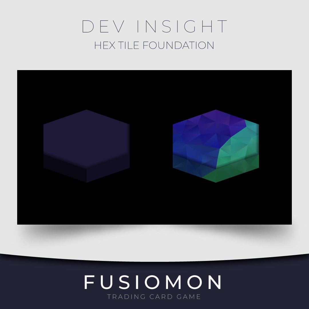 FusiomonTCG's tweet photo. HEX TILE FOUNDATION

These tiles are the core building blocks of every island in Fusiomon.
Core tiles are simple hex meshes with a 2D shape, using shading and front-face depth to create a clean pseudo-3D look for monster placement.

#indiedev #gamedev #fusiomon https://t.co/xuB5t4Kn55