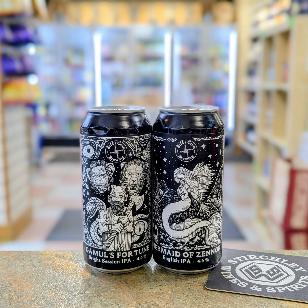 StirchleyWines's tweet photo. If you've never tried beers from Rochdale based @BridsCrossBrew, this could be the weekend to do so! We've never put you wrong yet! 

🍺 Gamul's Fortune 4% Bright Session IPA
🍺 Mermaid of Zennor4. 6% English IPA
 
#VivaStirchley #VivaBrum #ShopIndependent https://t.co/jIfs3rBQD0