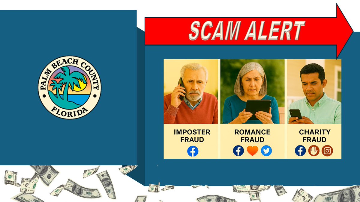 PBCConsumer's tweet photo. #ConsumerProtection #ScamAlert #TipOfTheDay #Iran #Facts - Reports to the FTC on imposter/romance/fake charity scams have an Iran twist. Details vary but the goal is to trick you into paying /sharing your personal info. #KnowledgeIsPower #GetSome https://t.co/ol3CiHnK6f @pbcgov https://t.co/oBfv0CqlgV