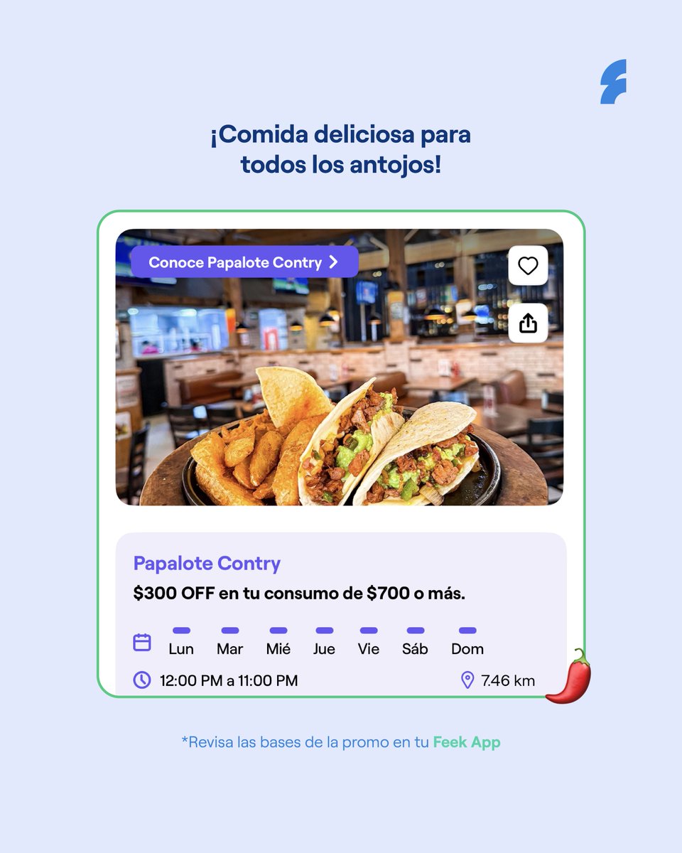 feekmx's tweet photo. Ya casi es el festival más esperado del año 🪩🕺conoce estos spots para ir antes del festival! Cena lo más rico con promociones exclusivas y agarra energía para toda la noche😋🍔🌮

#TecatePalNorte #monterrey #quehacermty #concierto #feek https://t.co/PVBJumWCON