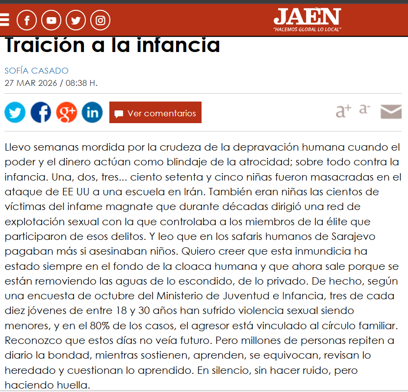zofiaca's tweet photo. Traición a la infancia https://t.co/b9Q6KFEsG2