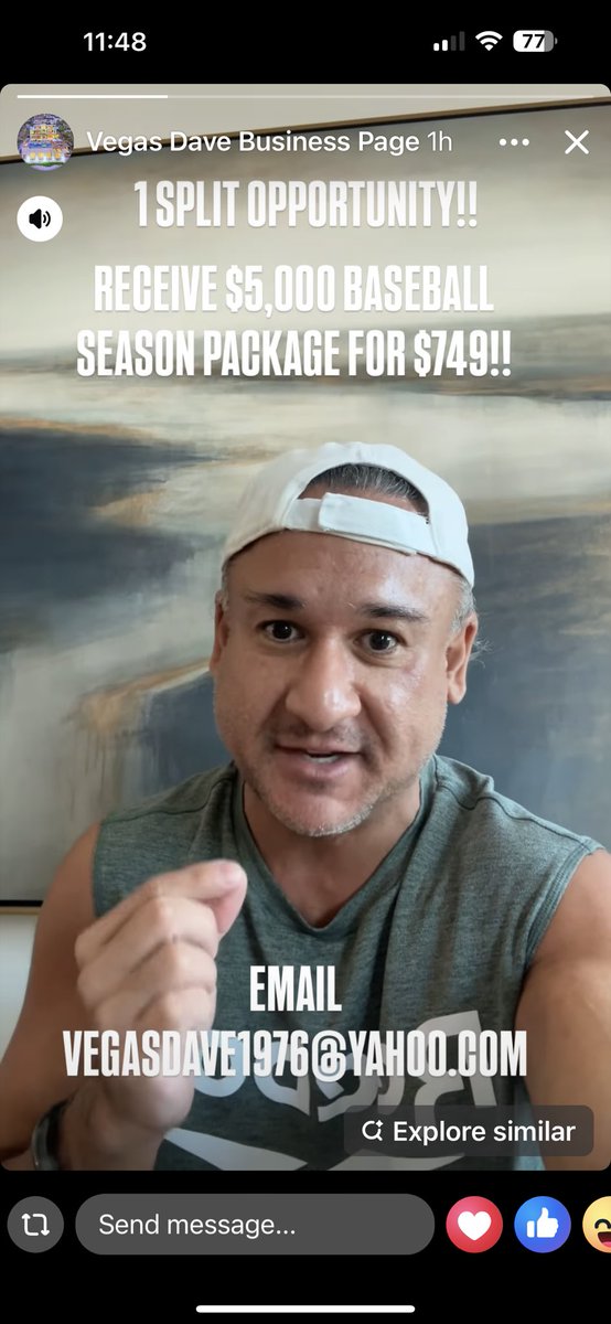 JeniusStern's tweet photo. Day 2 desperation from Vegas Douche.  THE SPLIT. https://t.co/JobBlEXObM