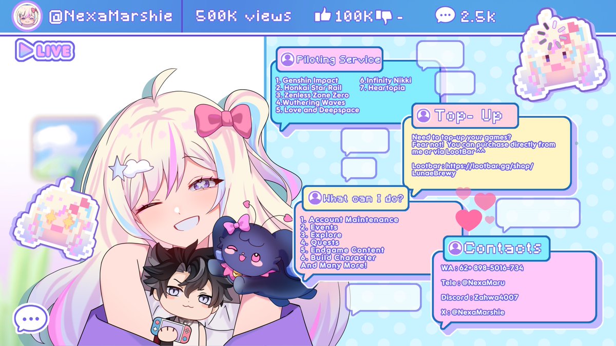 Lunexa ☁︎🫧 | (GA!) Piloting & Top-Up Services tweet media