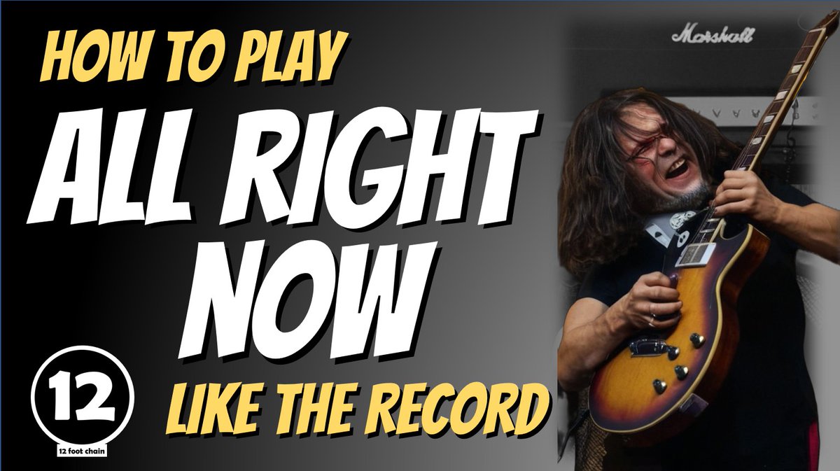 12footchain's tweet photo. 99% of guitar players get this one "wrong" when trying to play it like the record. Learn a super unconventional way to play an A chord and you're going to get a workout for your pinky on this one. https://t.co/vkLVUvM24i https://t.co/CWzcvfxbTs