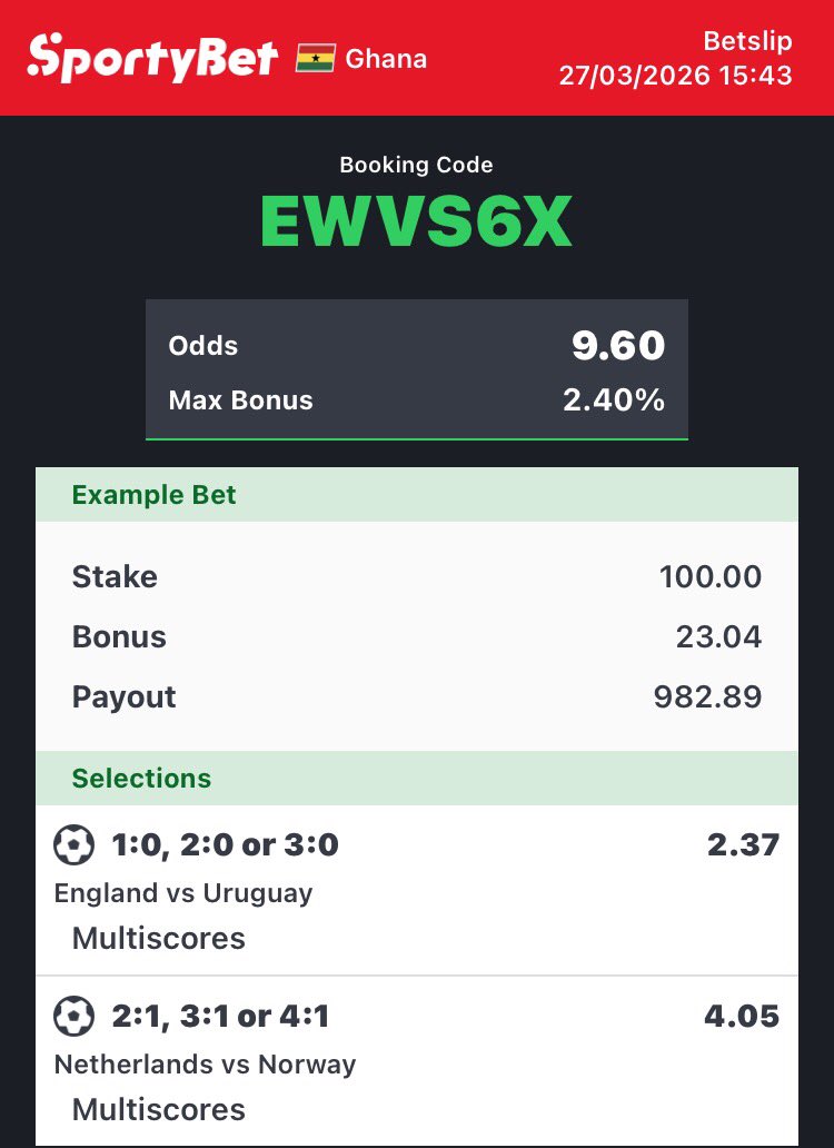 ceobesttips's tweet image. Odds: 9+ 🏆🏆🏆

IT’S 100% SAFETY 🎉🎉🎉

GOOD LUCK 🍀

#9Odds #foryou