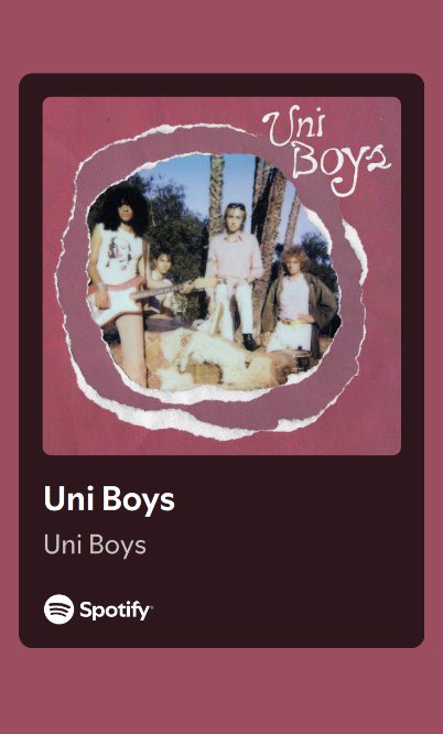 PopFuss's tweet photo. The new Uni Boys record is fabulous! Supposedly getting them on the show soon… 🤞🏼 https://t.co/qUen3I99ds