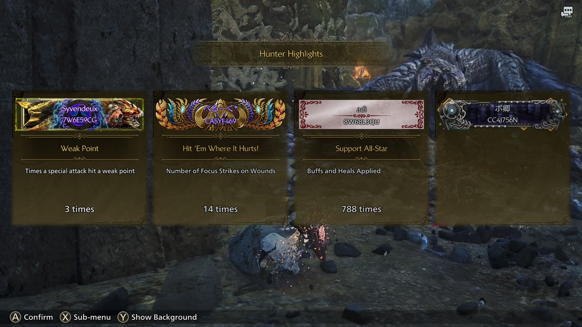 Syvendeux's tweet photo. Y asi pude competar la mision, solo no lo he logrado por el tiempo pero luego la intento de vuelta.
Mientras tanto al menos puedo decir que la hice sin morir.
Viva la Charge Blade
#MHWilds https://t.co/HnI6Wa9mMj