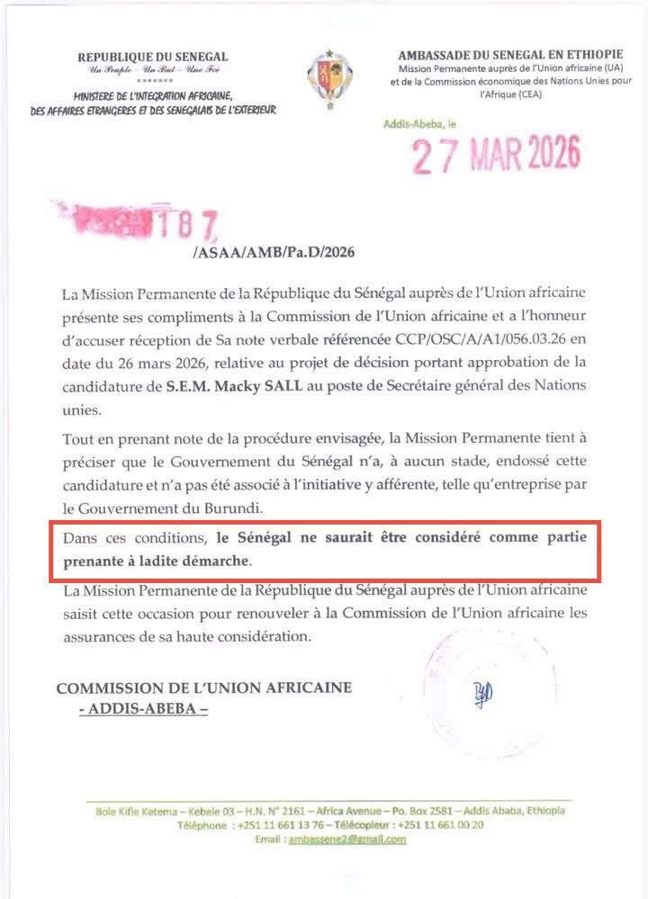 J’ai honte pour toi grand cheikh niang !

Je préfère démission que d’endosser un tel communiqué aussi INDIGNE !

Quand on devient dame de compagnie de sonko voici les bassesses qu’on fait !

Quel gâchis 40 ans de respectabilité foutu en l’air