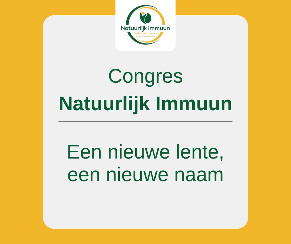 Op zaterdag 28 februari 2026 kwamen een kleine 200 mensen bijeen om zich onder de noemer 'Natuurlijk immuun'. De naam van het congres werd meteen de nieuwe naam van onze organisatie: 'Natuurlijk Immuun – Eerlijk informeren over vaccineren'.

Lees artikel: 
vaccinatieschade.be/kontrast/natuu…
