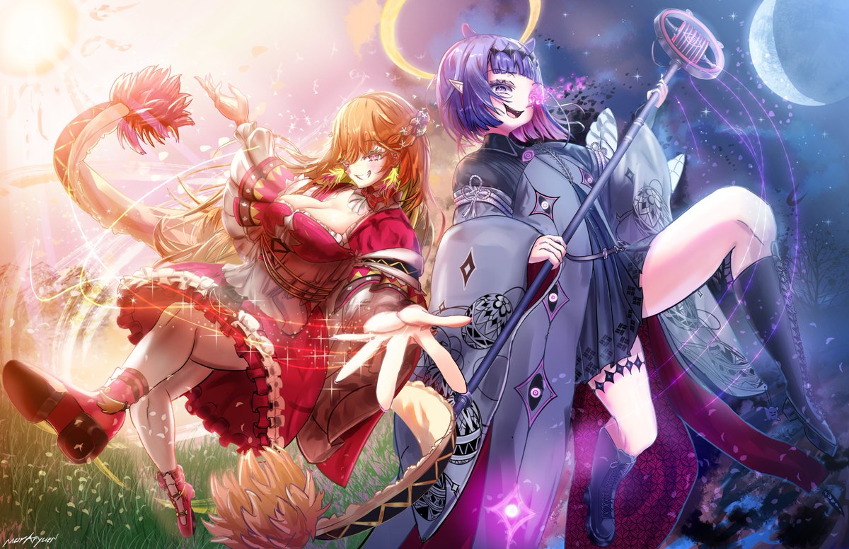 Muraryuen's tweet photo. Drawn to Dawn Takotori!!!💜🧡

SO GLAD I WAS ABLE TO FINISH THIS JUST IN TIME IM SO FREAKING EXCITED AAAAAAAAAAA 

#inART #KFPicasso
#DrawnToDawn #TakoTori1stConcert https://t.co/4kAArK5RzJ