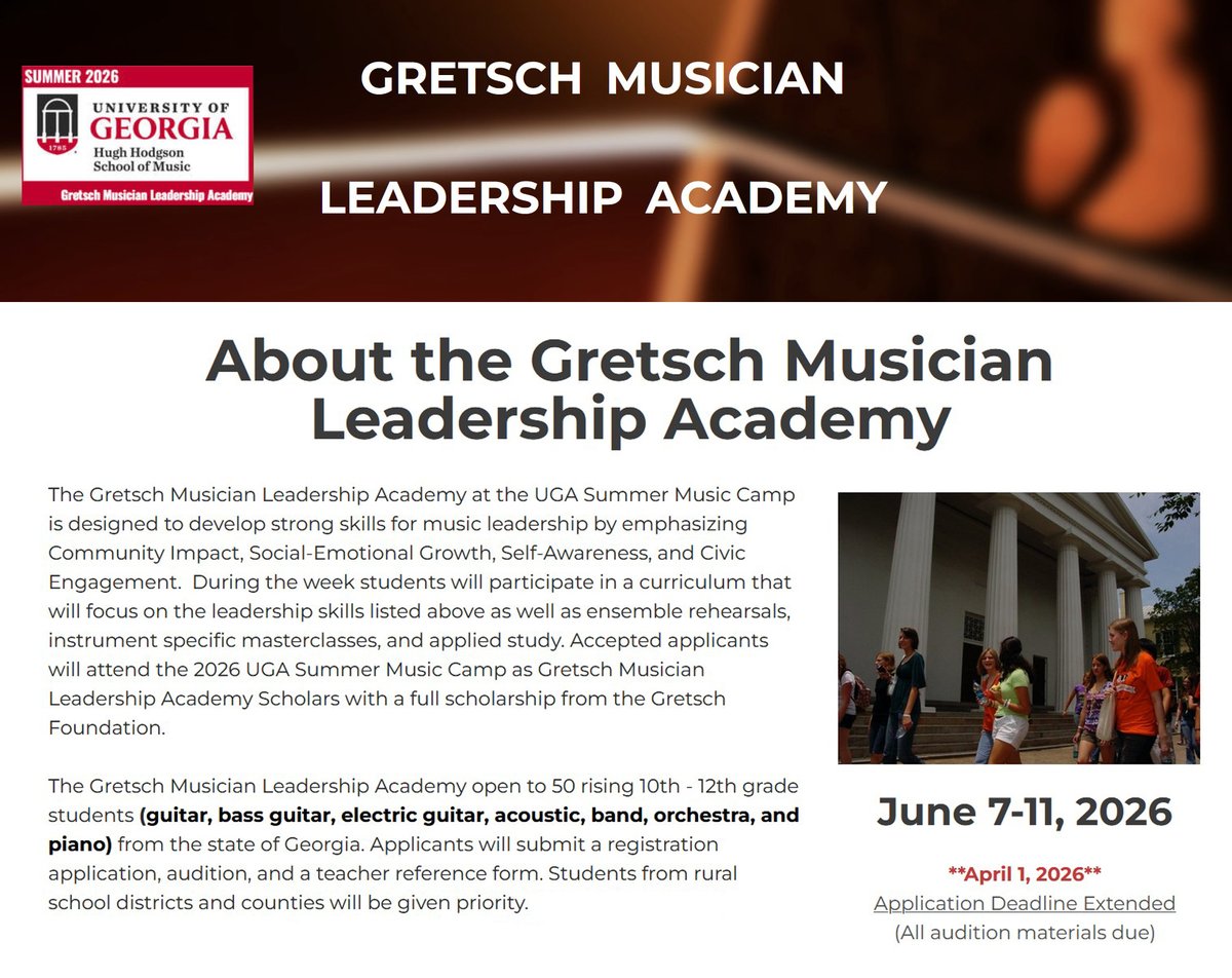 Application deadline extended to April 8. Act now!