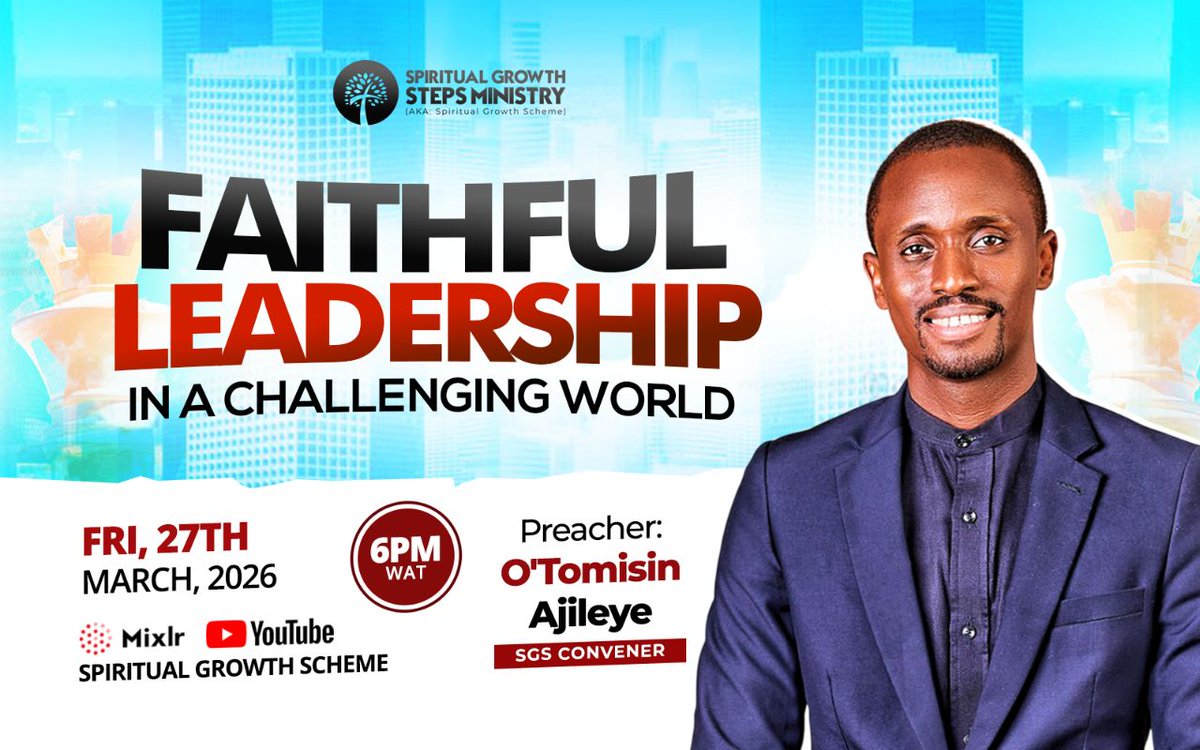 Spiritual Growth Steps Ministry (SGS Ministry) tweet media