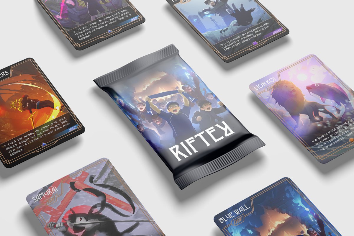 J’AI CRÉÉ MON PROPRE JEU DE FANTASY LEAGUE LEC

Je suis trop heureux de vous présenter RIFTER :
 
- Composez votre équipe avant chaque journée de compétition 
- Collectionnez des dizaines de cartes “EVENT” aux effets uniques  
- Gagnez un maximum de points et montrez que vous