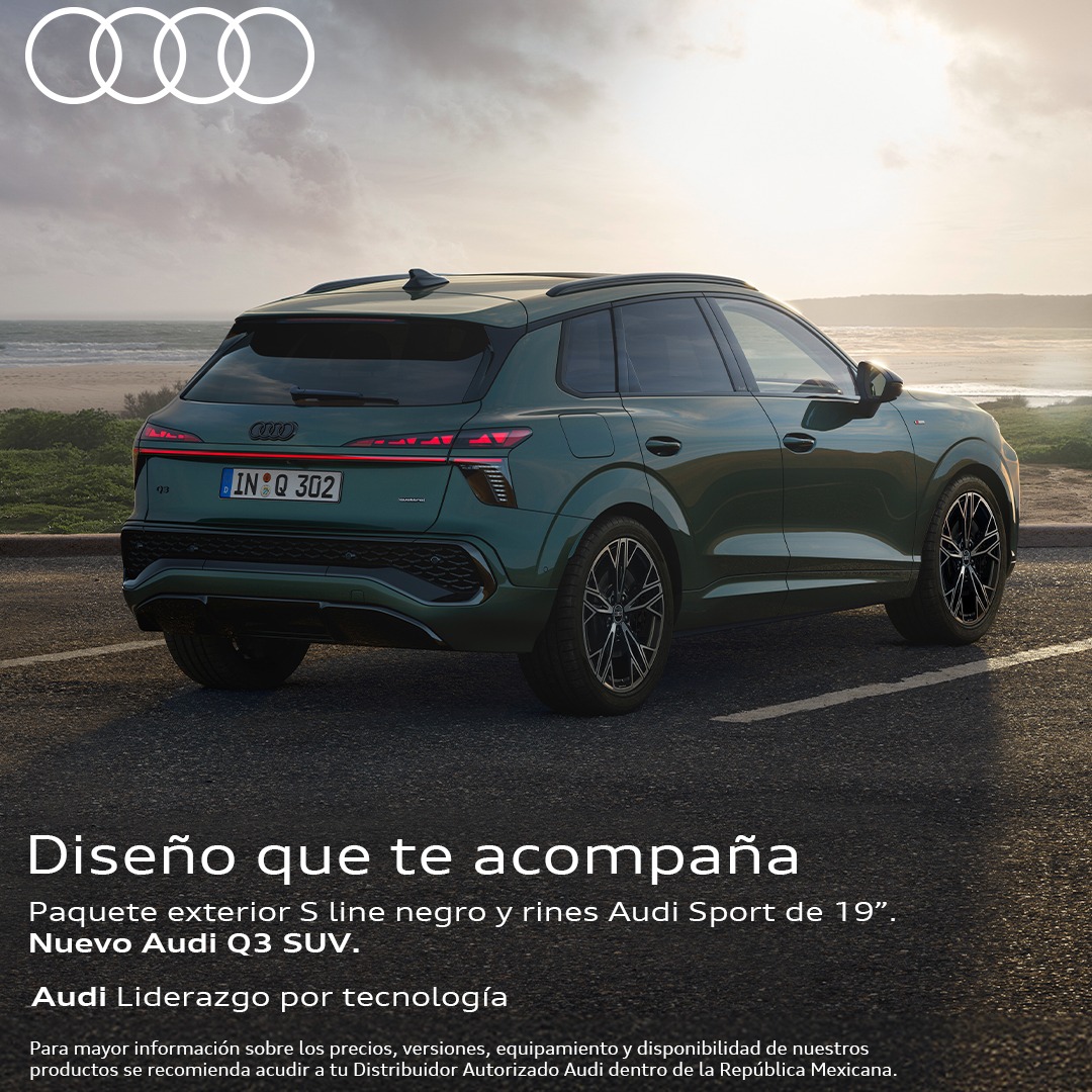 AudideMexico's tweet photo. Nuevo Audi Q3 SUV. Sofisticación que avanza contigo. Conócelo