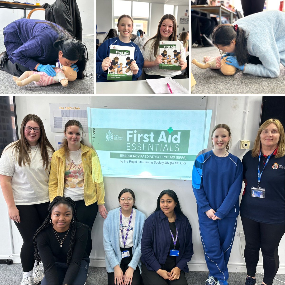 qphschester's tweet image. Big shout out to Yvonne from Brio Leisure for delivering a full day Paediatric First Aid course to 6 of our Y12 plus students from @christofidelis @BishopsHigh A vital life‑saving qualification thanks to our #ChesterSchoolsTogether partnership
#empoweringminds #lifeskills