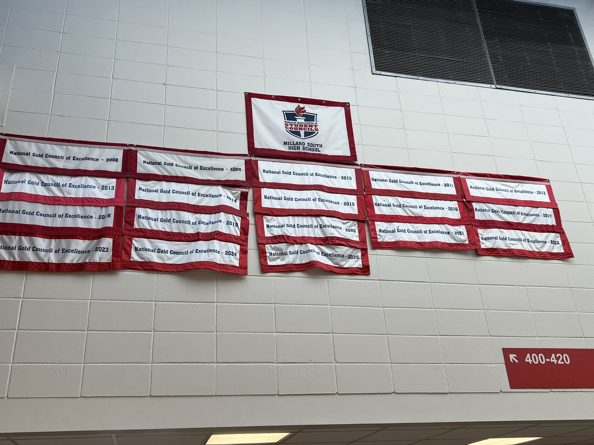 NEadvantage's tweet photo. Millard South’s Student Council has maintained National Gold Council of Excellence status every single year since 2008. 🤯 https://t.co/7nvDrVRU0E