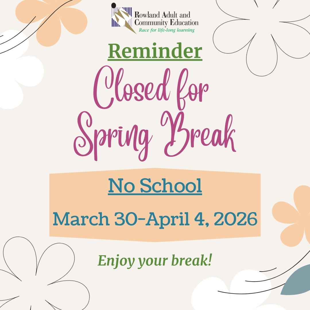 Rowland Adult Ed tweet media