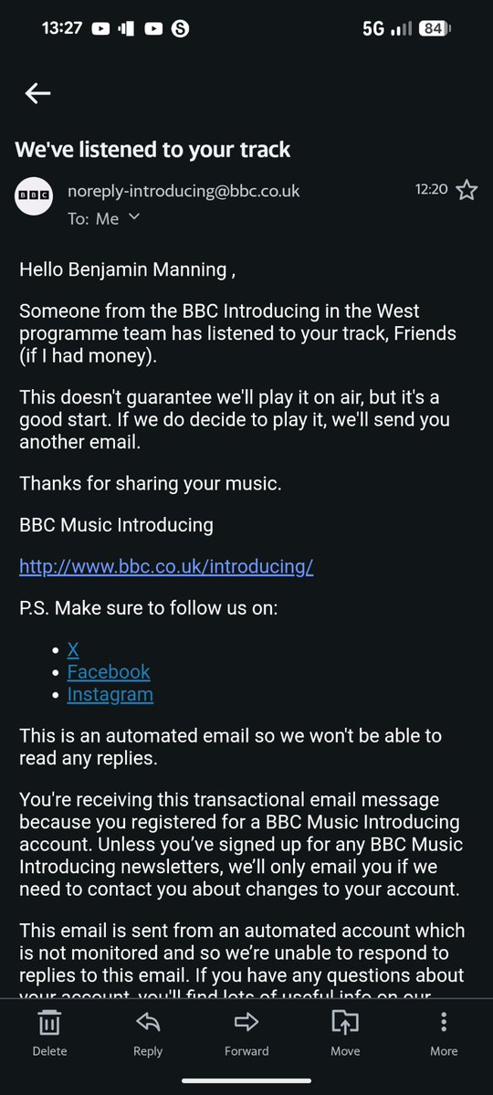 Benjamin Manning Music tweet media