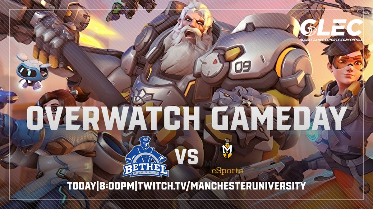 BUPilotsEsports's tweet photo. Match Alert! The Overwatch team is geared up to face off against the Manchester University Spartans tonight at 8 PM! Donβt miss a moment of the excitement on https://t.co/jerKHj9VTu! #Overwatch #Esports #withchristatthehelm #therightwaytoplay https://t.co/09VA4u4J4K