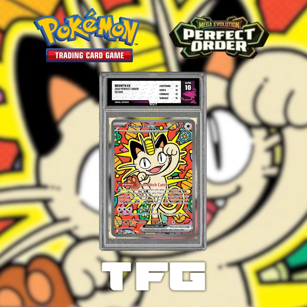 treefroggrading's tweet photo. Perfect Order is finally here and this Meowth is one that everyone is going to want to get their hands on!

Have you been lucky enough to pull it already? Let us know in the comments!

#Pokemon #PerfectOrder #Meowth #TCG #PokemonCommunity https://t.co/uMkZiwh3TY
