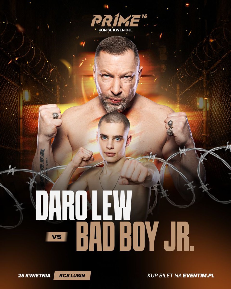 DARO LEW vs BAD BOY JR. na PRIME 16: KON-SE-KWEN-CJE 🚨

To jest konflikt, który już zdążył się rozkręcić i każdy, kto śledził ich konfrontację na kanale EBE EBE, widział jak to wyglądało. Tam już było ostro… a to był tylko przedsmak 😎

Panowie od początku nie gryźli się w