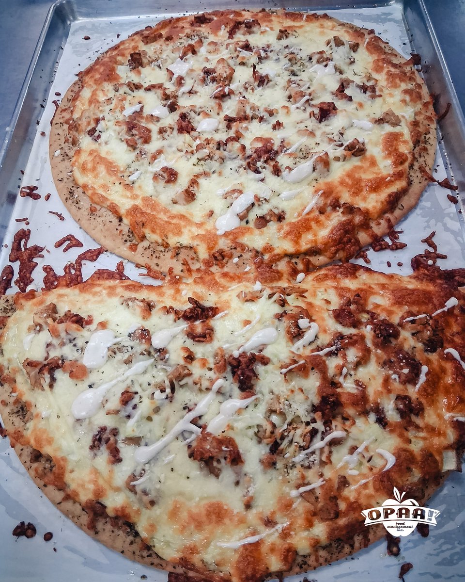 Staff member Casey loves to make Fridays special at East Carter... Chicken Bacon Ranch Pizza. 🍕 Yum! #maketheirday
