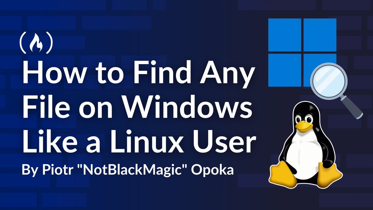 Windows search doesn't always make it easy to find the file or program you need.

In this tutorial, Piotr shows you how to use PowerShell's Get-ChildItem command like a Linux user to search for files more precisely.

You'll also learn filters, recursion, hidden-file searches,