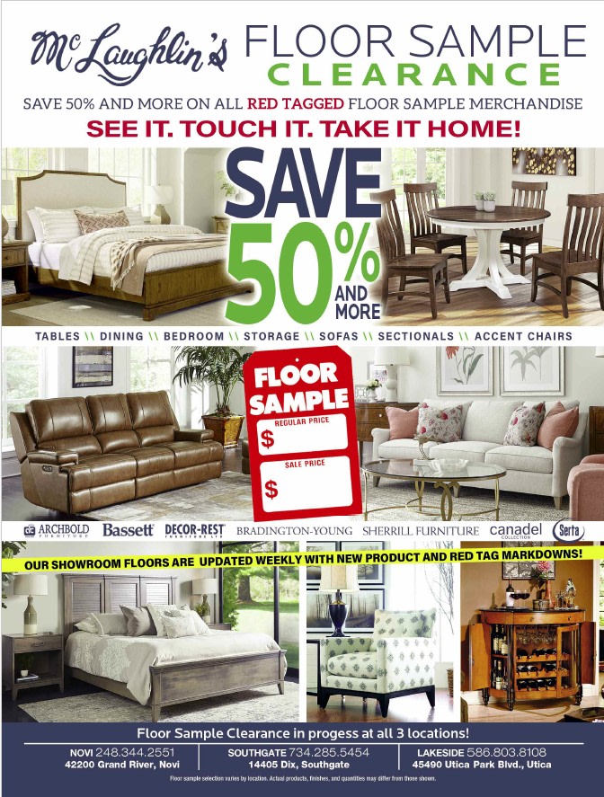 McLaughlinsHome's tweet photo. 🔥 FLOOR SAMPLE CLEARANCE! 🔥
Save 50%+ on red‑tagged floor sample furniture — see it, love it, take it home today!
Sofas, sectionals, dining, bedroom, storage &amp; more from top brands — with new markdowns added weekly. https://t.co/P2GhP85OmT
