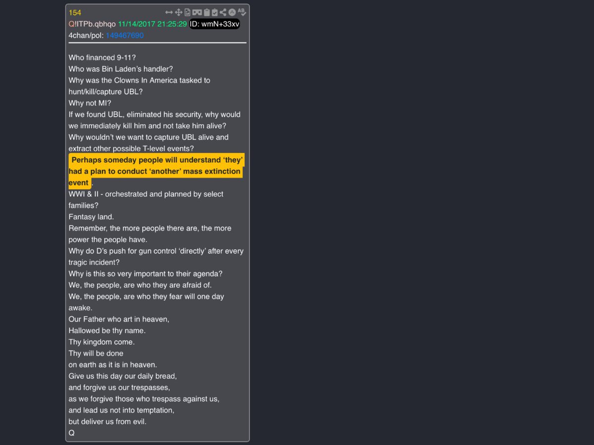 There is no Qanon there is a Q & there are anons. tweet media