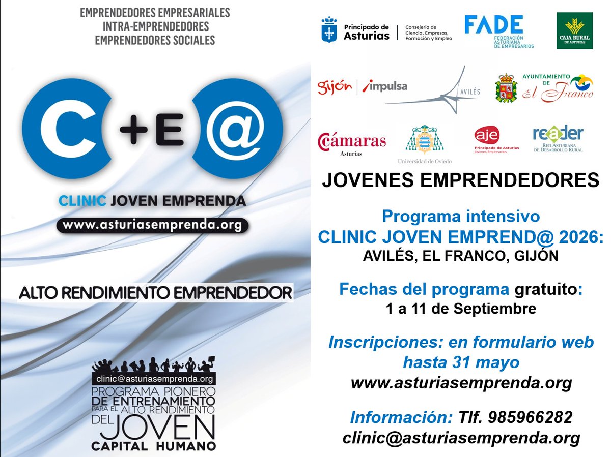 CLINIC JovenEmprend@ tweet media