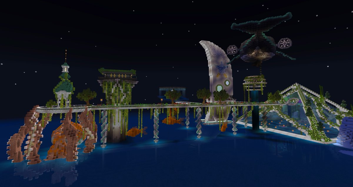 tis4truthart's tweet photo. I recently added an octopus and some fish to my Industrial on Phantom Smp. #IndustrialCanBePretty #ForeverWorld #PhantomSmp https://t.co/of8hUXgRLc