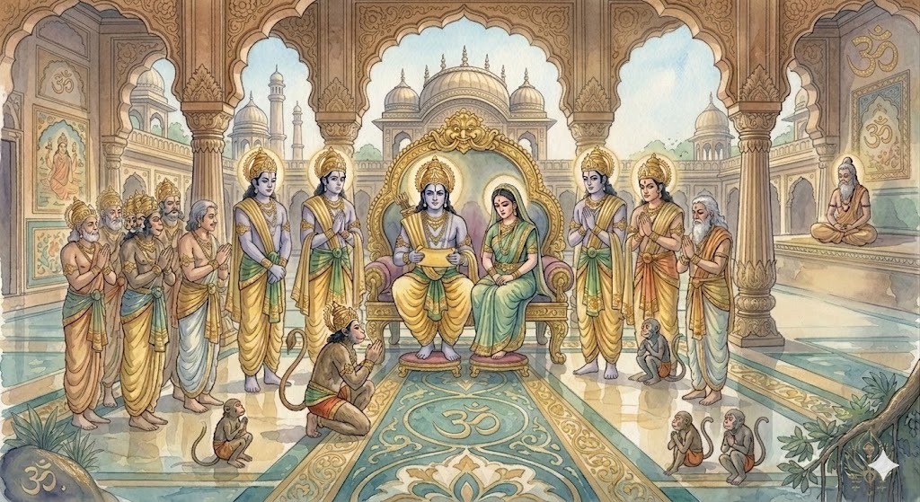 Day 9: Ram Navami. The Birth That Happens Inside Us.

We return to the beginning. To a quiet palace in Ayodhya, to a king who had everything except a longing that got fulfilled through yajña, prayer and surrender that had released all trace of control. Rama was born.

But after