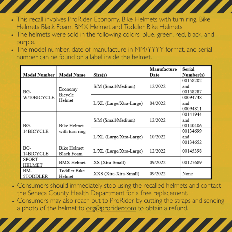 Seneca County Health Department tweet media