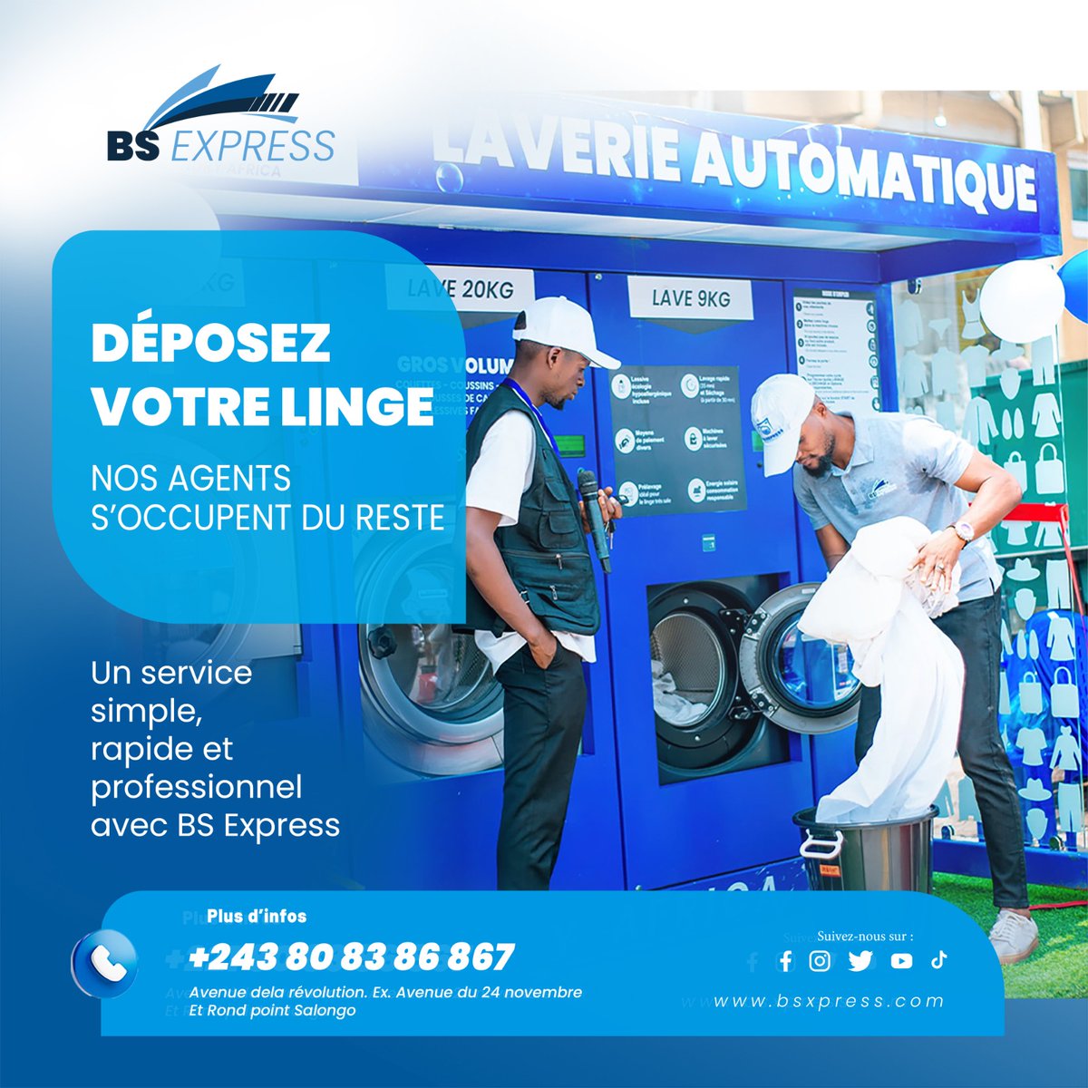 BsExpress65719's tweet photo. Ils ont testé BS Express… et validé ✔️

Rapide. Propre. Sans stress. 🧺

#BSExpress #RDC https://t.co/sEBLrKb7o7