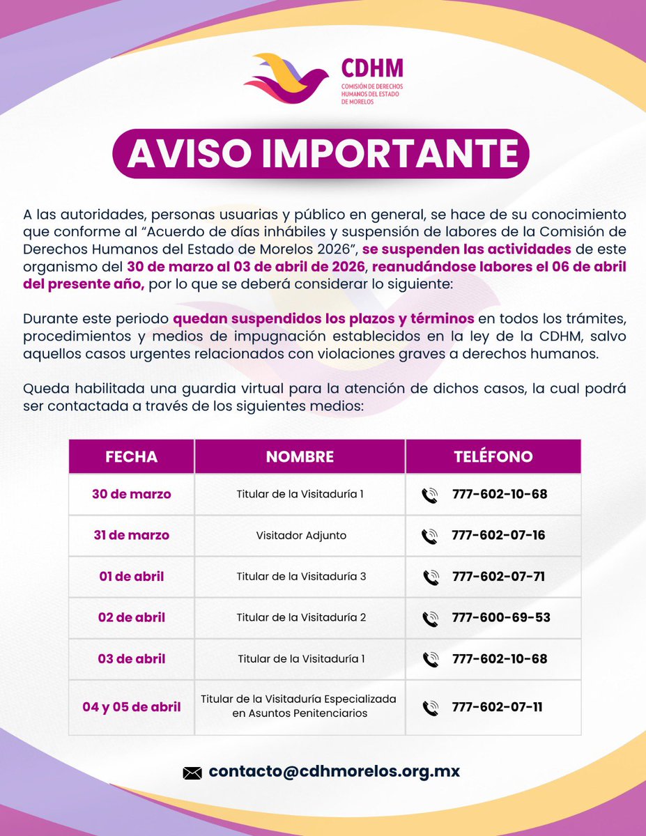 CDHMORELOS tweet media