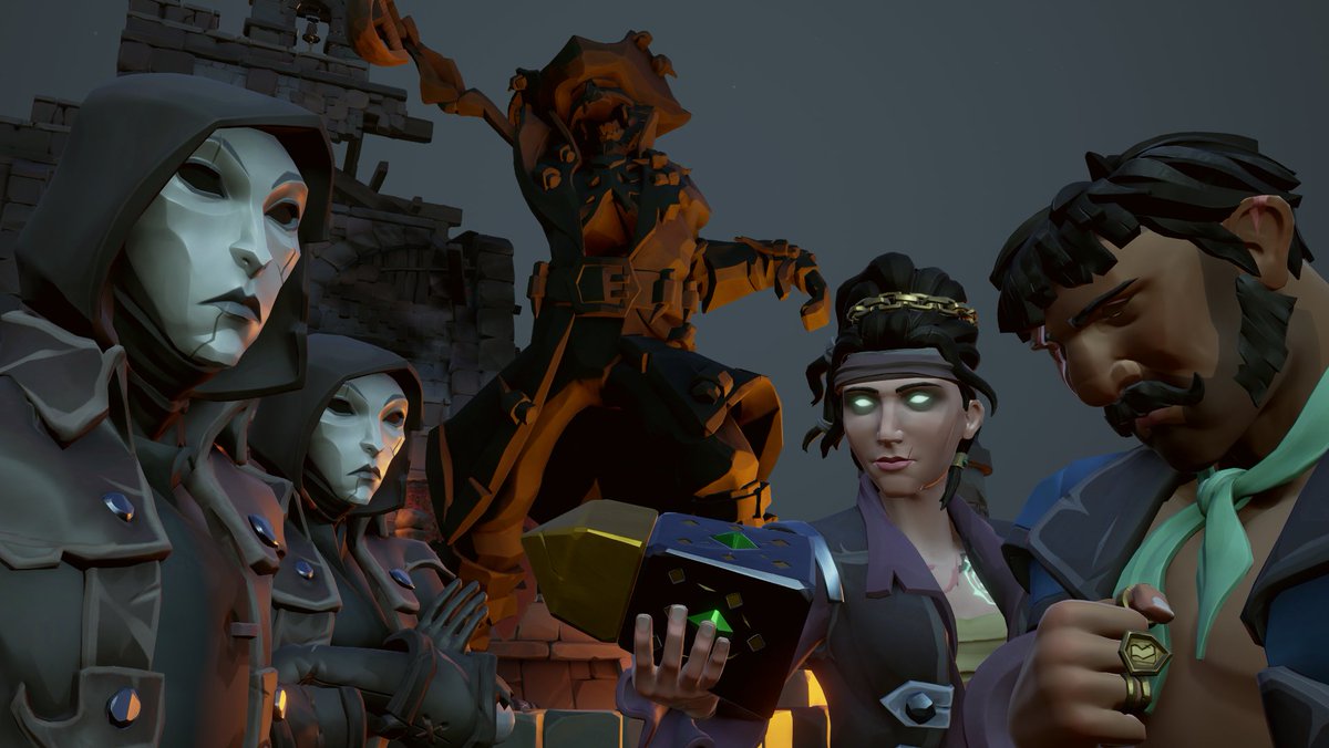kalyaSot's tweet photo. Knowledge is the most valuable loot, especially when you know who to sell it to.  Theme: Ashen Garrisons   #SotShot #SeaOfThieves

@SeaOfThieves https://t.co/nu4jBFE1bB