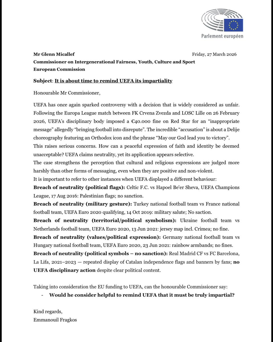 FRAGKOS EMMANOUIL FRAGKOULIS MEP🇬🇷 tweet media