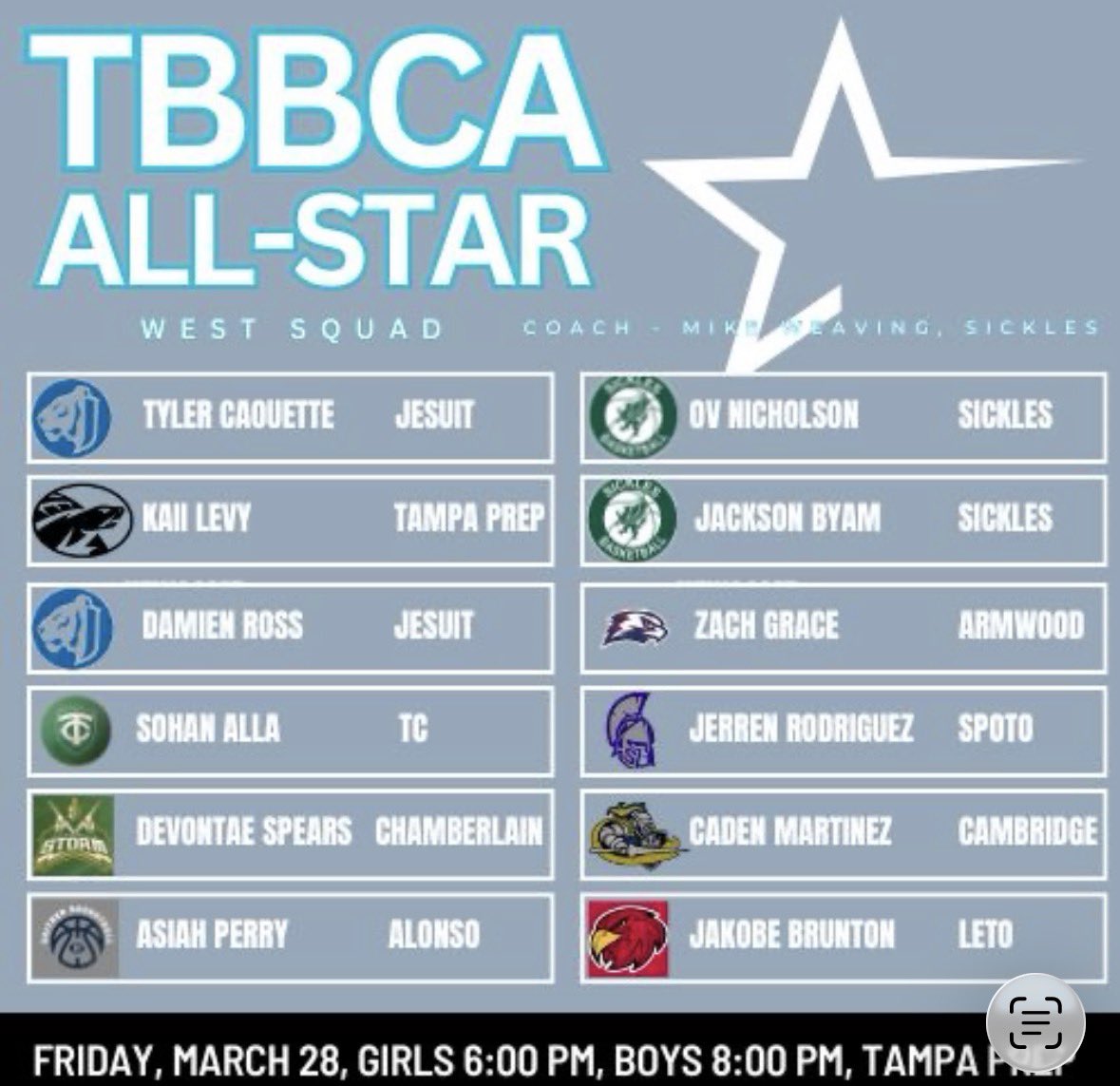 EBHSBoysBB's tweet photo. All Star game tonight @8pm https://t.co/dPh9iIQA9Y