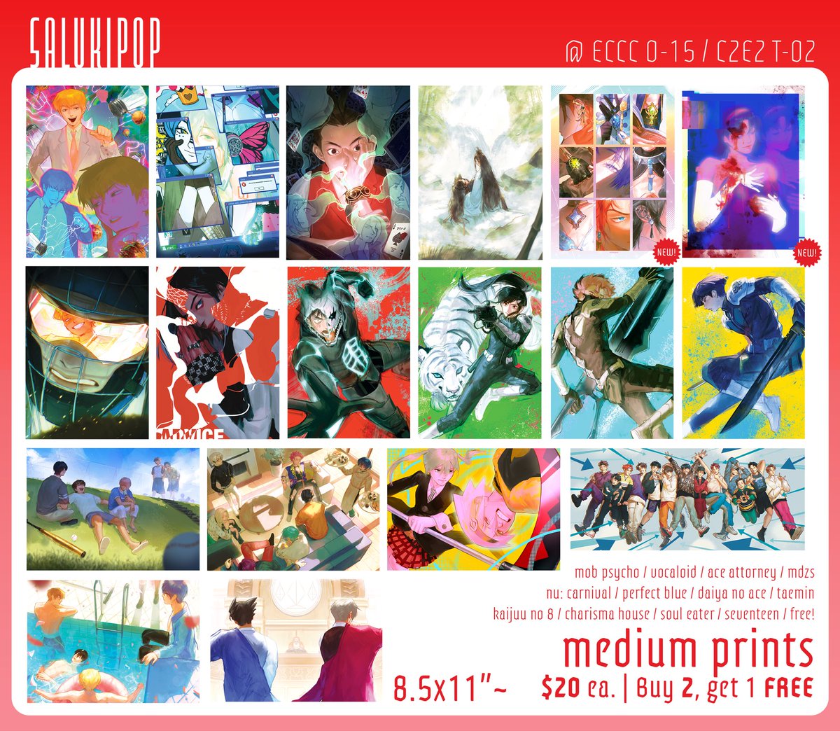 salukipop's tweet photo. hey guys heres my updated catalog for c2e2 2026 @ T-02 !!! mostly the same as ECCC minus a couple items ^_^ come say hi as always!!!

(1/2) https://t.co/LziBxXlj0h