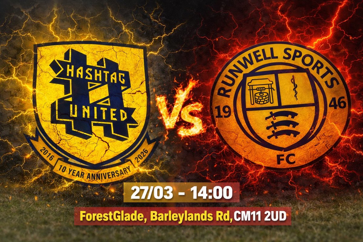 Tomorrows game sees us welcome <a href="/RunwellsportsFc/">Runwell Sports FC</a> to the Glade, in the Essex Olympian Premier Division. 

If you are Looking for a football fix tomorrow, come down, free entry and the bar and cafe is open. 
CM11 2UD

#nonleaguedayuk <a href="/nonleaguedayuk/">Non-League Day</a>