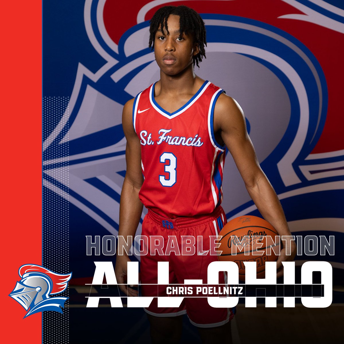 SFSAthletics's tweet image. Congratulations to sophomore Chris Poellnitz on earning DII All-Ohio Honorable Mention honors!

#GoKnights