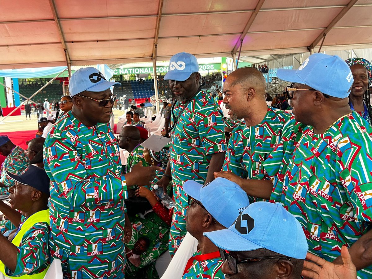 At the ongoing National Convention of the All Progressives Congress APC holding at the Eagle Square Abuja